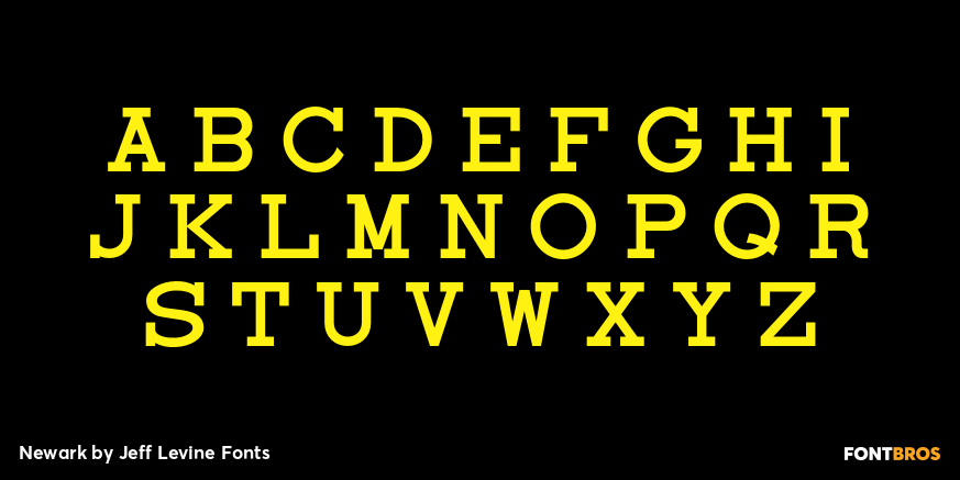 Newark Font Poster #3