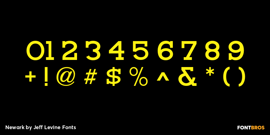 Newark Font Poster #4