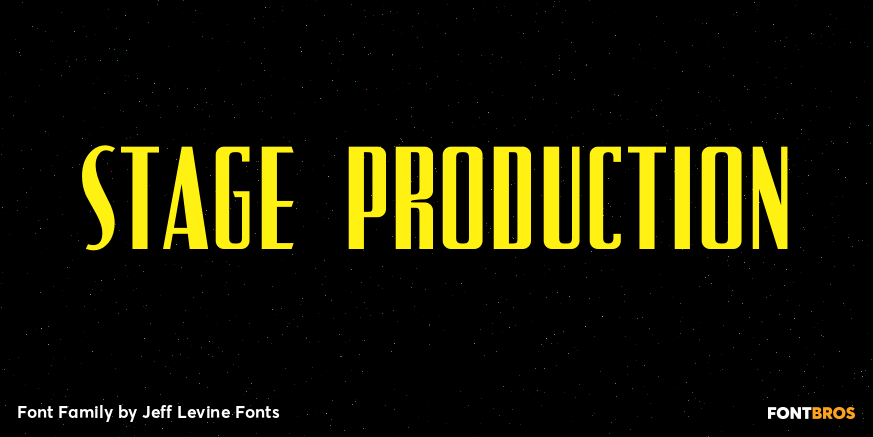 Stage Production Font Family Poster