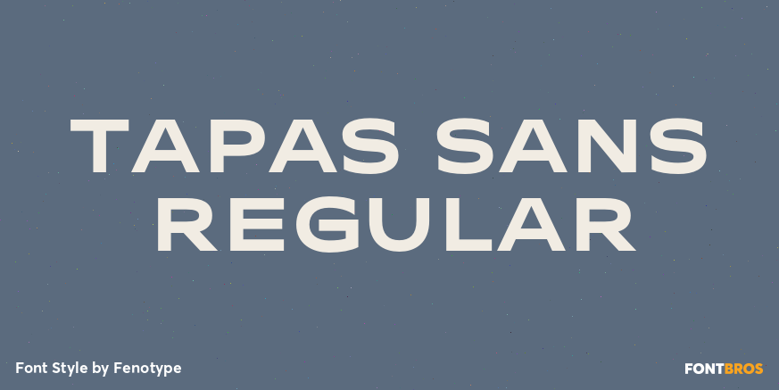 Tapas Sans Regular Poster