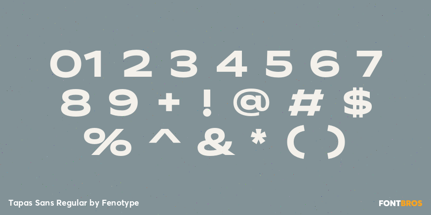Tapas Sans Regular Font Poster #1