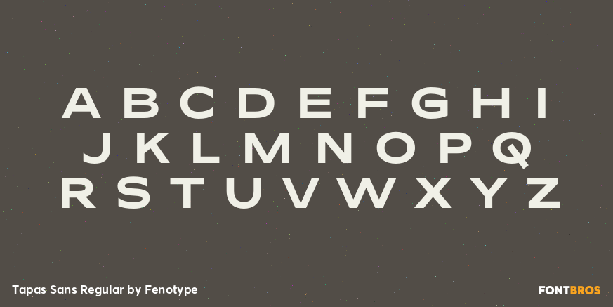 Tapas Sans Regular Font Poster #1