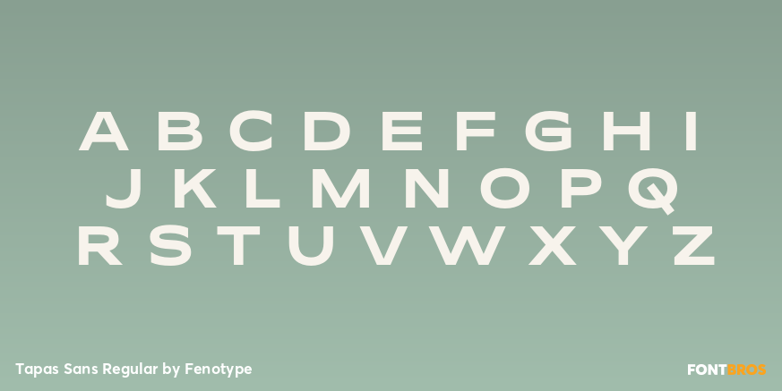 Tapas Sans Regular Font Poster #1