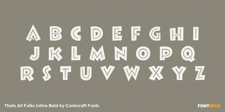 Thats All Folks Inline Bold Font Poster #3