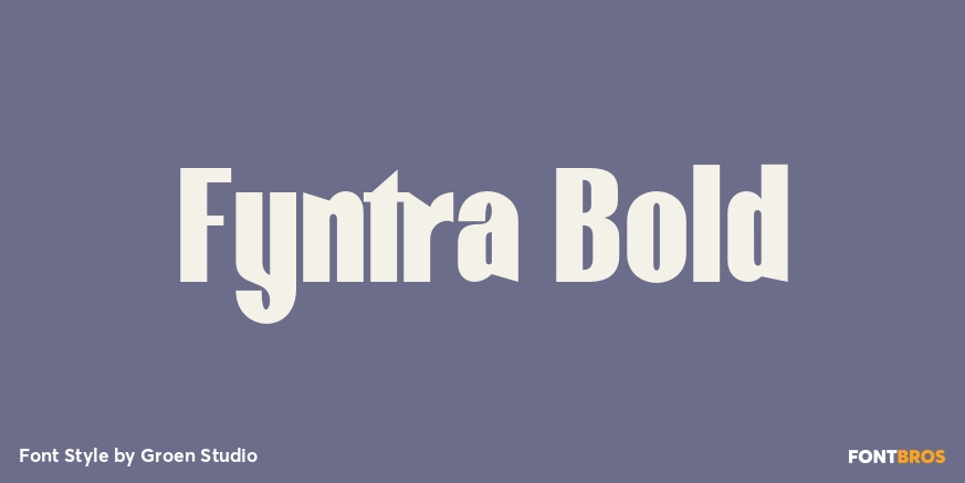 Fyntra Bold Poster