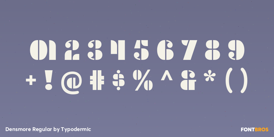 Densmore Regular Font Poster #1