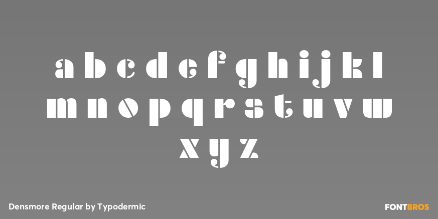 Densmore Regular Font Poster #1