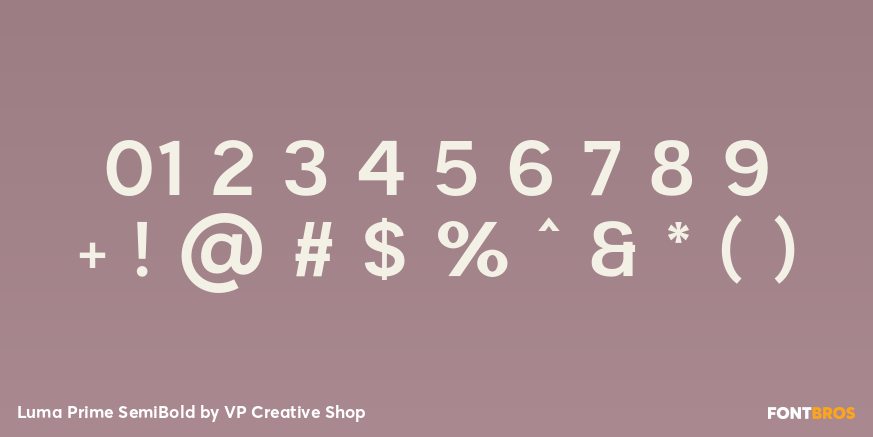 Luma Prime SemiBold Font Poster #4