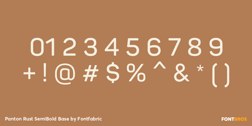 Panton Rust SemiBold Base Font Poster #4