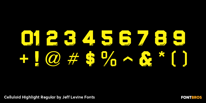 Celluloid Highlight Regular Font Poster #4