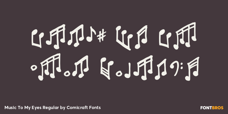 Music To My Eyes Regular Poster