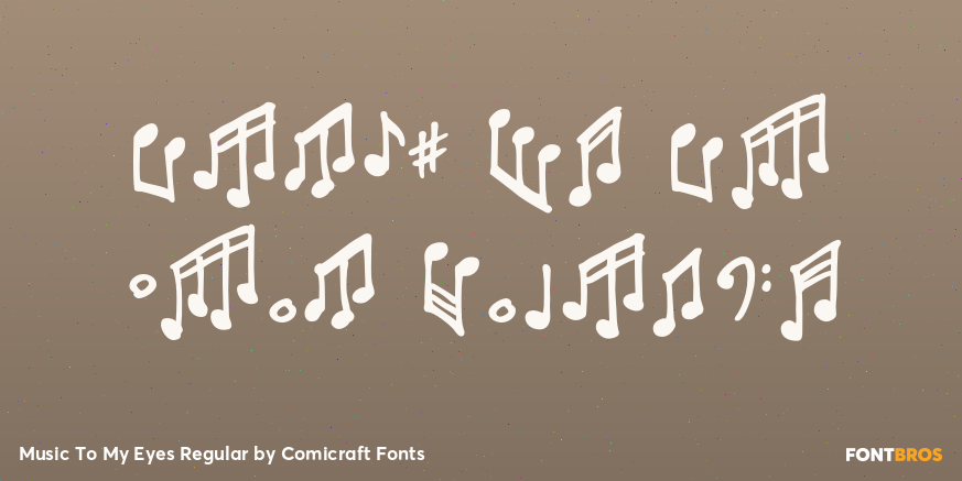 Music To My Eyes Regular Poster