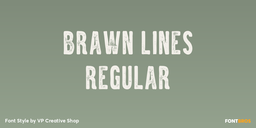 Brawn Lines Regular Poster