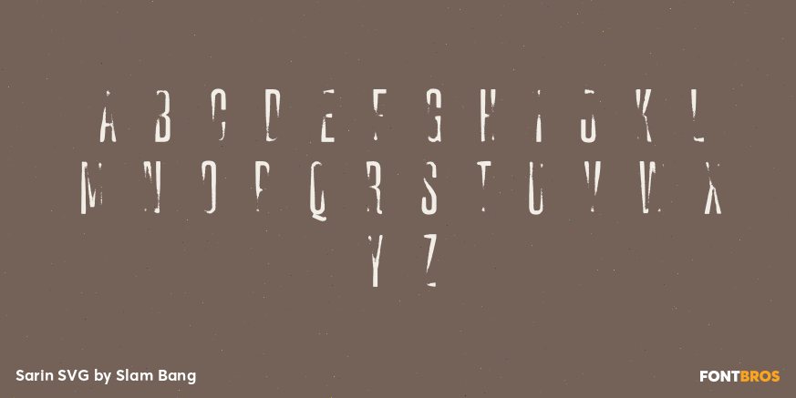 Sarin SVG Font Poster #2
