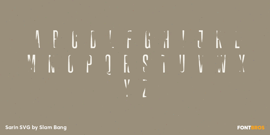 Sarin SVG Font Poster #3