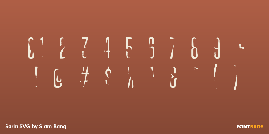 Sarin SVG Font Poster #4