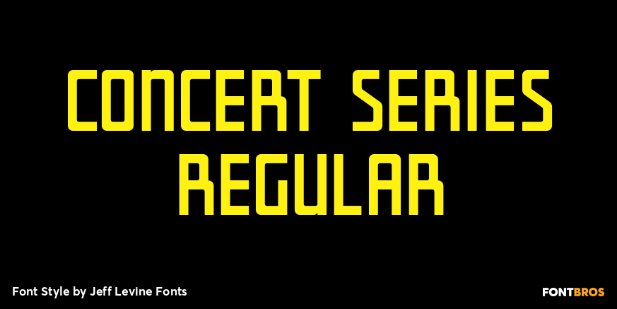 Concert Series Regular Font Poster #1