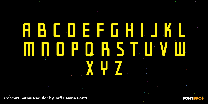 Concert Series Regular Font Poster #3