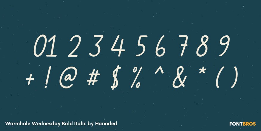 Wormhole Wednesday Bold Italic Font Poster #1