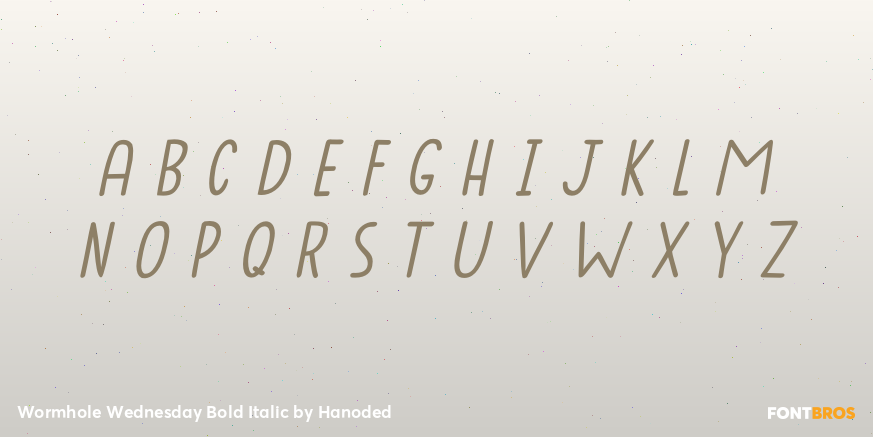 Wormhole Wednesday Bold Italic Font Poster #3