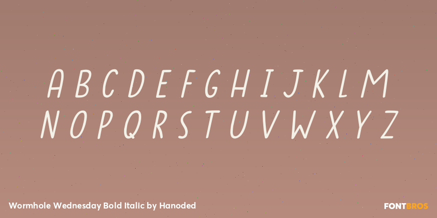 Wormhole Wednesday Bold Italic Font Poster #1