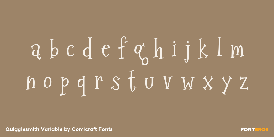 Quigglesmith Variable Font Poster #3