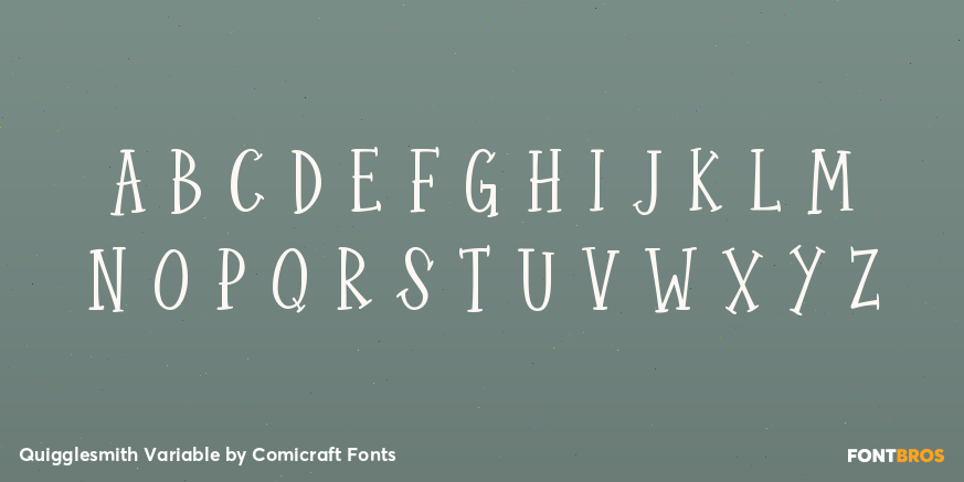 Quigglesmith Variable Font Poster #1