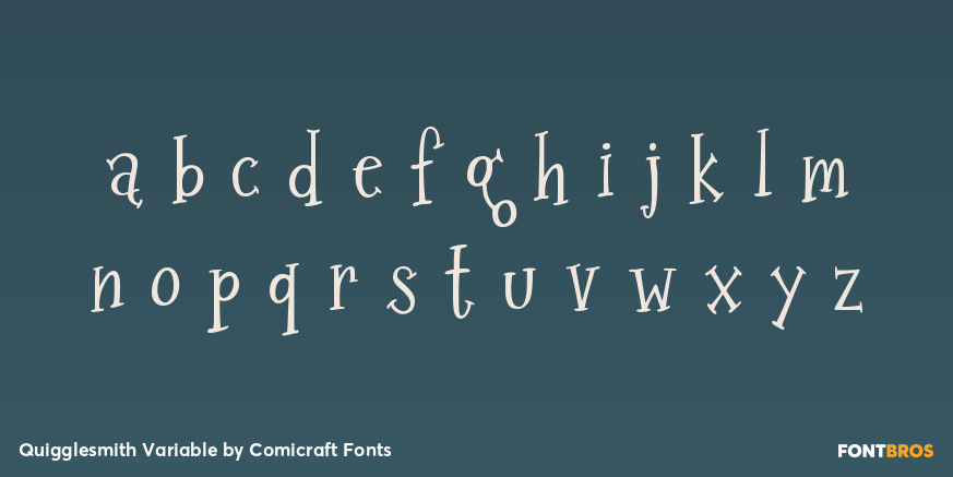 Quigglesmith Variable Font Poster #1