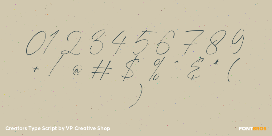 Creators Type Script Font Poster #4