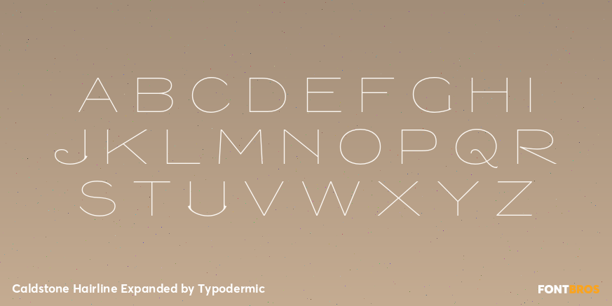Caldstone Hairline Expanded Font Poster #2