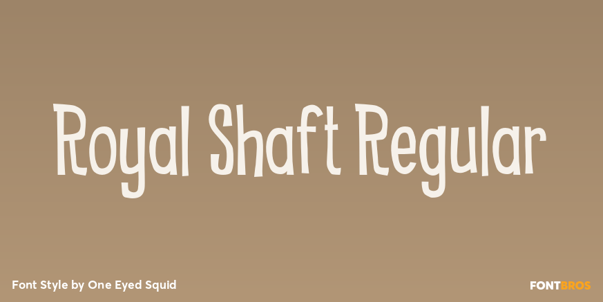 Royal Shaft Regular Font Poster #1