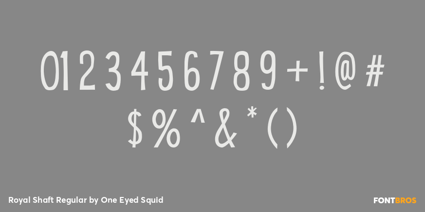 Royal Shaft Regular Font Poster #1