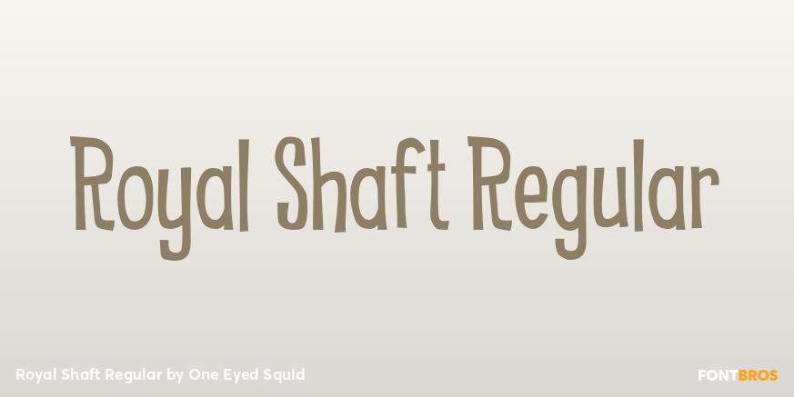 Royal Shaft Regular Font Poster #1