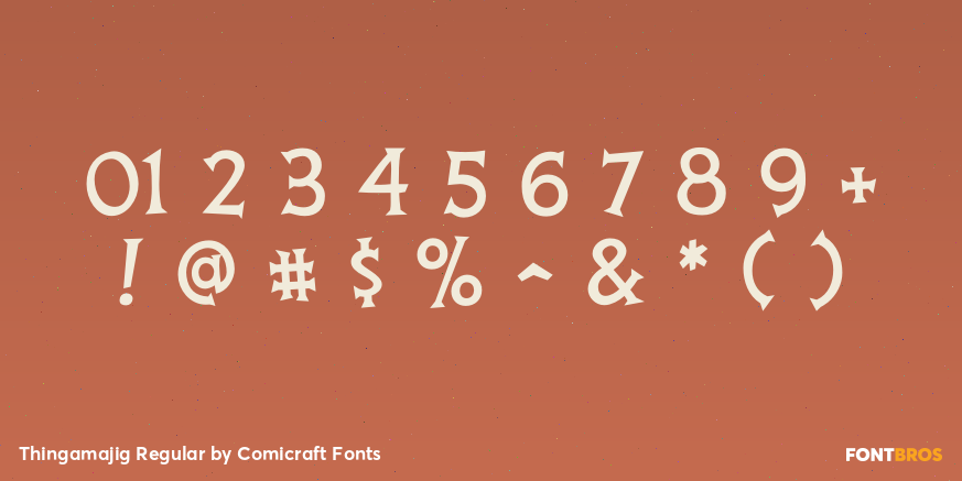 Thingamajig Regular Font Poster #1