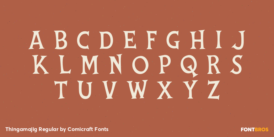 Thingamajig Regular Font Poster #1