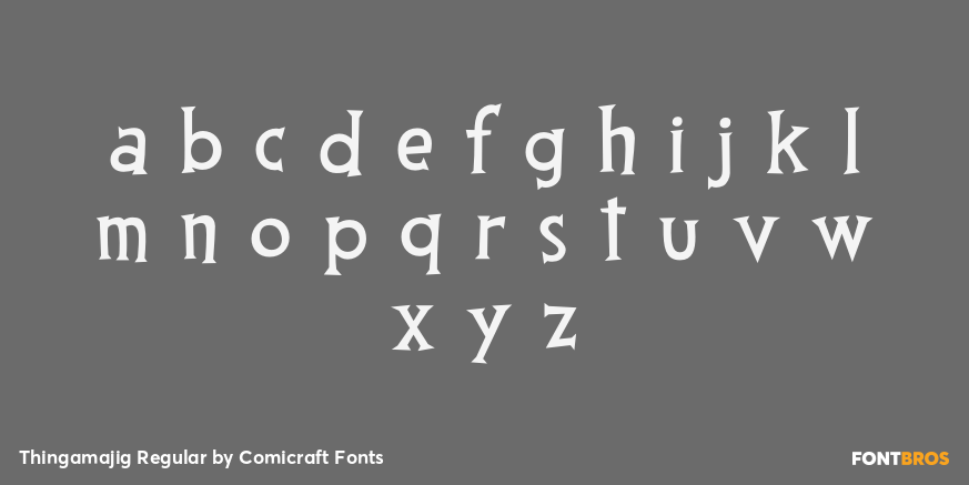 Thingamajig Regular Font Poster #1