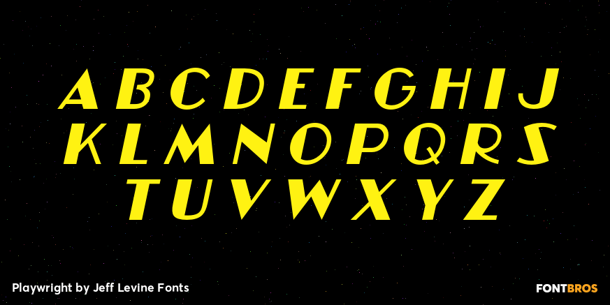 Playwright Font Poster #3