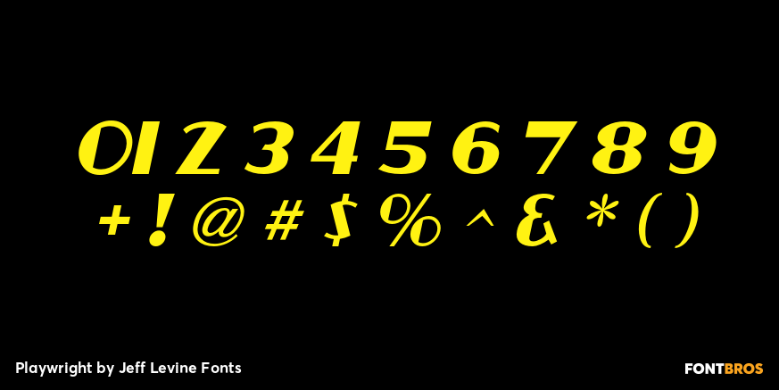 Playwright Font Poster #4