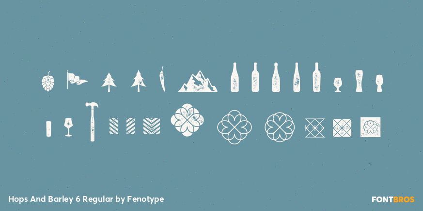 Hops And Barley 6 Regular Font Poster #1
