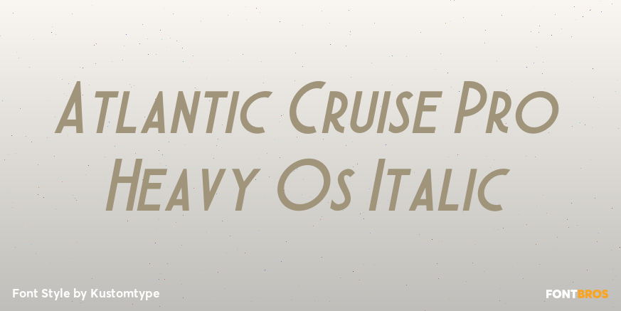 Atlantic Cruise Pro Heavy Os Italic Poster