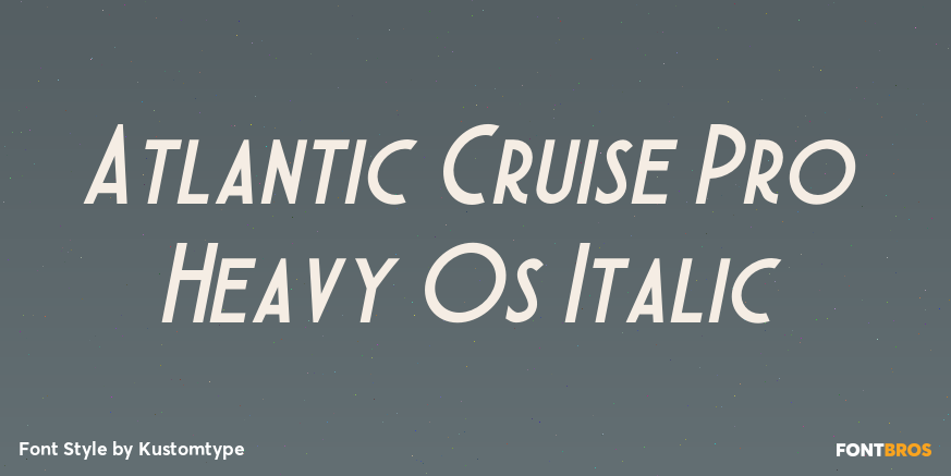 Atlantic Cruise Pro Heavy Os Italic Poster