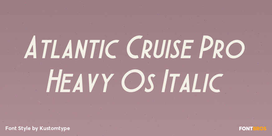Atlantic Cruise Pro Heavy Os Italic Poster