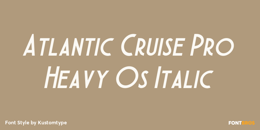Atlantic Cruise Pro Heavy Os Italic Poster