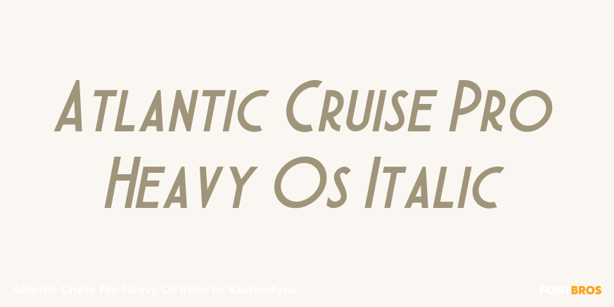 Atlantic Cruise Pro Heavy Os Italic Poster