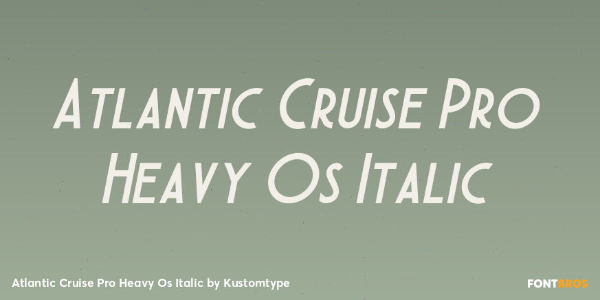 Atlantic Cruise Pro Heavy Os Italic Poster