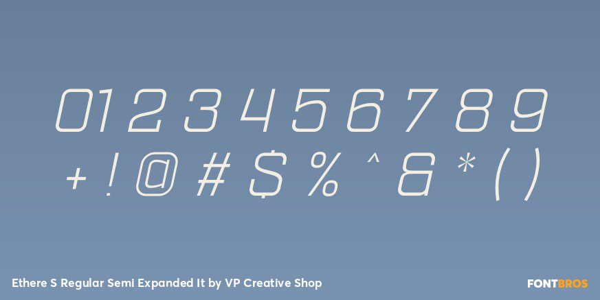 Ethere S Regular Semi Expanded It Font Poster #4