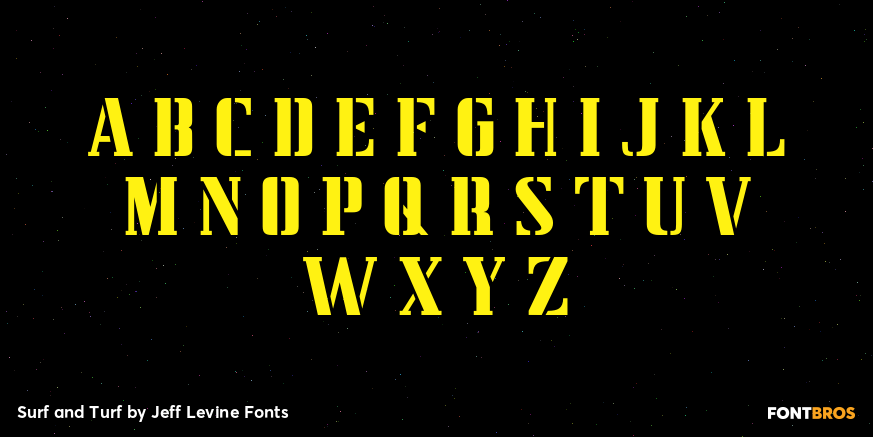 Surf and Turf Font Poster #2