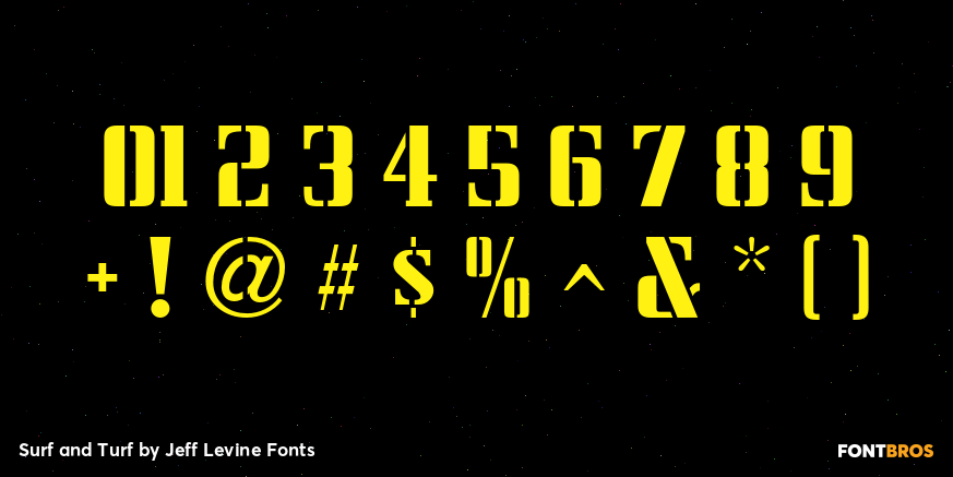 Surf and Turf Font Poster #4