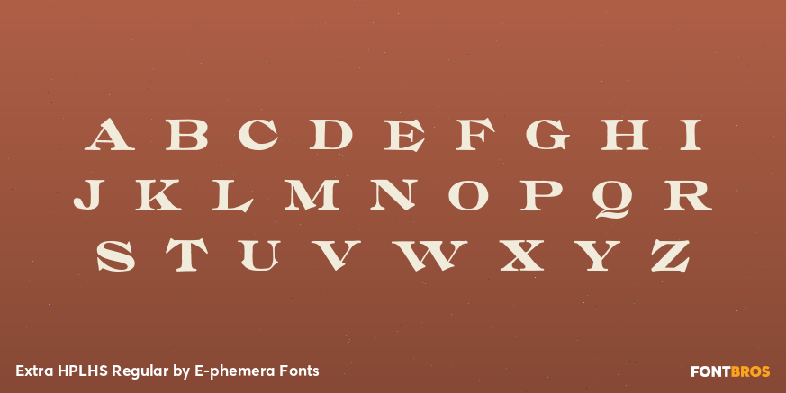 Extra HPLHS Regular Font Poster #3