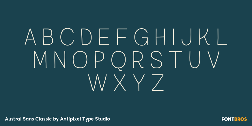 Austral Sans Classic Font Poster #2